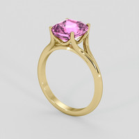 3.58 Ct. Pink Spinel Ring, 14K Yellow Gold 2