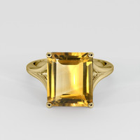 4.84 Ct. Gemstone Ring, 14K Yellow Gold 1