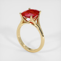 4.26 Ct. Ruby Ring, 14K Yellow Gold 2