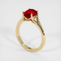 1.97 Ct. Ruby Ring, 14K Yellow Gold 2