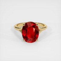 3.62 Ct. Ruby Ring, 14K Yellow Gold 1