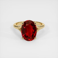 4.03 Ct. Ruby Ring, 14K Yellow Gold 1