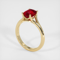 2.31 Ct. Ruby Ring, 14K Yellow Gold 2