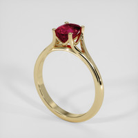 1.17 Ct. Ruby Ring, 14K Yellow Gold 2
