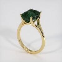 5.18 Ct. Bluish Green Sapphire Ring, 14K Yellow Gold 2