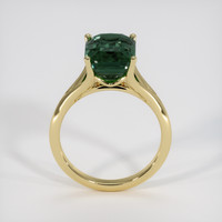 5.18 Ct. Bluish Green Sapphire Ring, 14K Yellow Gold 3