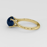 3.66 Ct. Bluish Green Sapphire Ring, 14K Yellow Gold 4