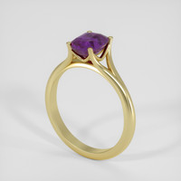 2.54 Ct. Pinkish Purple Sapphire Ring, 14K Yellow Gold 2