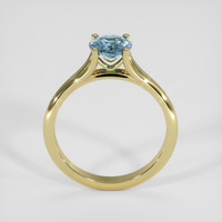 1.02 Ct. Greyish Blue Sapphire Ring, 14K Yellow Gold 3