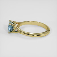 1.02 Ct. Greyish Blue Sapphire Ring, 14K Yellow Gold 4