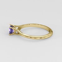 0.91 Ct. Purple Sapphire Ring, 14K Yellow Gold 4