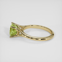 2.89 Ct. Greenish Yellow Sapphire Ring, 14K Yellow Gold 4