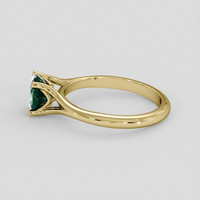 1.18 Ct. Bluish Green Sapphire Ring, 14K Yellow Gold 4