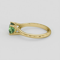 1.50 Ct. Yellowish Green Sapphire Ring, 14K Yellow Gold 4