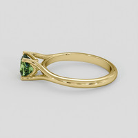 1.07 Ct. Yellowish Green Sapphire Ring, 14K Yellow Gold 4