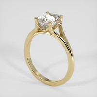 2.10 Ct. White Sapphire Ring, 14K Yellow Gold 2