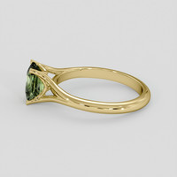 1.61 Ct. Yellowish Green Sapphire Ring, 14K Yellow Gold 4