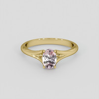 0.96 Ct. Padparadscha Sapphire Ring, 14K Yellow Gold 1