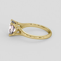 2.25 Ct. Pink Sapphire Ring, 14K Yellow Gold 4