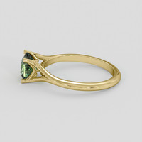 1.61 Ct. Yellowish Green Sapphire Ring, 14K Yellow Gold 4