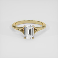 1.20 Ct. White Sapphire Ring, 14K Yellow Gold 1