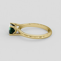 1.01 Ct. Bluish Green Sapphire Ring, 14K Yellow Gold 4