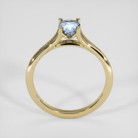 0.94 Ct. Greyish Blue Sapphire Ring, 14K Yellow Gold 3