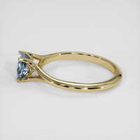 0.94 Ct. Greyish Blue Sapphire Ring, 14K Yellow Gold 4