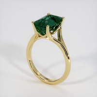 4.50 Ct. Green Sapphire Ring, 14K Yellow Gold 2