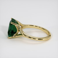 4.50 Ct. Green Sapphire Ring, 14K Yellow Gold 4
