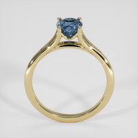 1.08 Ct. Greyish Blue Sapphire Ring, 14K Yellow Gold 3