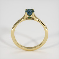 0.99 Ct. Greenish Blue Sapphire Ring, 14K Yellow Gold 3
