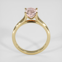 2.04 Ct. Peach Sapphire Ring, 14K Yellow Gold 3