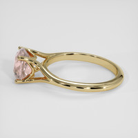 2.04 Ct. Peach Sapphire Ring, 14K Yellow Gold 4
