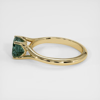 1.75 Ct. Bluish Green Sapphire Ring, 14K Yellow Gold 4