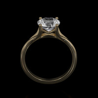 2.91 Ct. Sapphire Ring, 14K Yellow Gold 3