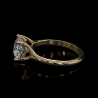 2.91 Ct. Sapphire Ring, 14K Yellow Gold 4