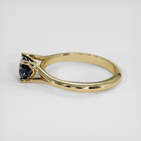 1.06 Ct. Greenish Brown Sapphire Ring, 14K Yellow Gold 4