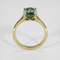 3.64 Ct. Green Sapphire Ring, 14K Yellow Gold 3