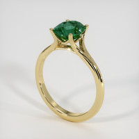 2.22 Ct. Green Sapphire Ring, 14K Yellow Gold 2