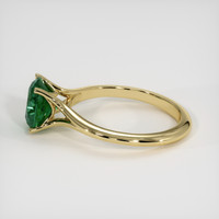 2.22 Ct. Green Sapphire Ring, 14K Yellow Gold 4