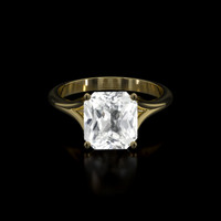 3.99 Ct. Sapphire Ring, 14K Yellow Gold 1