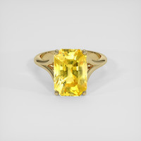 8.04 Ct. Yellow Sapphire Ring, 14K Yellow Gold 1