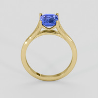 2.08 Ct. Blue Sapphire Ring, 18K Yellow Gold 3