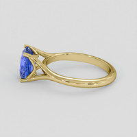 2.08 Ct. Blue Sapphire Ring, 18K Yellow Gold 4