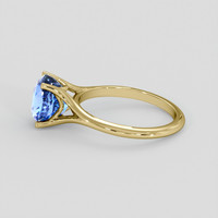 2.68 Ct. Blue Sapphire Ring, 18K Yellow Gold 4