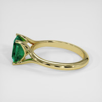 1.18 Ct. Emerald Ring, 18K Yellow Gold 4