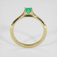 0.39 Ct. Emerald Ring, 18K Yellow Gold 3