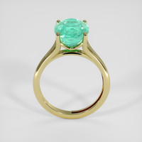 4.00 Ct. Emerald Ring, 18K Yellow Gold 3