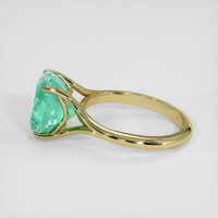 4.00 Ct. Emerald Ring, 18K Yellow Gold 4